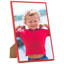 vidaXL Marcos de foto collage de pared/mesa 3 uds rojo MDF 59,4x84 cm