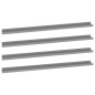 vidaXL Estantes de pared 4 unidades gris 115x9x3 cm vidaXL Estantes de pared 4 unidades gris 115x9x3 cm