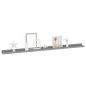 vidaXL Estantes de pared 4 unidades gris 115x9x3 cm vidaXL Estantes de pared 4 unidades gris 115x9x3 cm