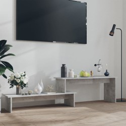 vidaXL Mueble para TV madera contrachapada gris hormigón 180x30x43 cm