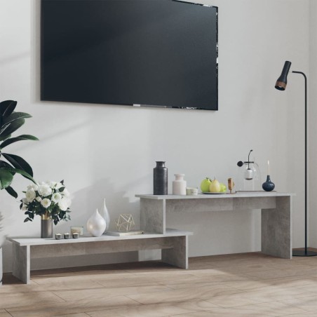 vidaXL Mueble para TV madera contrachapada gris hormigón 180x30x43 cm