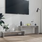 vidaXL Mueble para TV madera contrachapada gris hormigón 180x30x43 cm vidaXL Mueble para TV madera contrachapada gris hormigón 180x30x43 cm