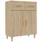 vidaXL Aparador de madera contrachapada roble Sonoma 69,5x34x89 cm vidaXL Aparador de madera contrachapada roble Sonoma 69,5x34x89 cm
