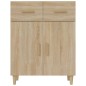 vidaXL Aparador de madera contrachapada roble Sonoma 69,5x34x89 cm vidaXL Aparador de madera contrachapada roble Sonoma 69,5x34x89 cm