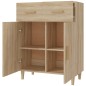 vidaXL Aparador de madera contrachapada roble Sonoma 69,5x34x89 cm vidaXL Aparador de madera contrachapada roble Sonoma 69,5x34x89 cm
