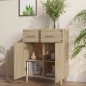 vidaXL Aparador de madera contrachapada roble Sonoma 69,5x34x89 cm vidaXL Aparador de madera contrachapada roble Sonoma 69,5x34x89 cm