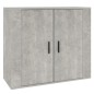 vidaXL Aparador de madera contrachapada gris hormigón 80x33x70 cm vidaXL Aparador de madera contrachapada gris hormigón 80x33x70 cm