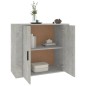 vidaXL Aparador de madera contrachapada gris hormigón 80x33x70 cm vidaXL Aparador de madera contrachapada gris hormigón 80x33x70 cm