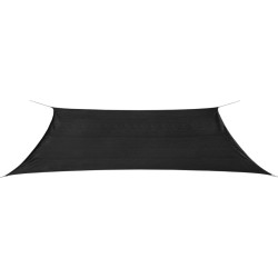 vidaXL Toldo de vela rectangular HDPE 4x6 m gris antracita