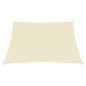 vidaXL Toldo de vela rectangular tela Oxford color crema 4x5 m vidaXL Toldo de vela rectangular tela Oxford color crema 4x5 m