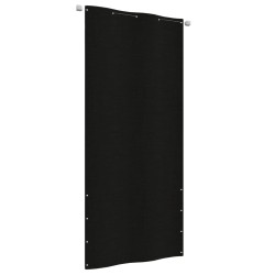 vidaXL Toldo pantalla para balcón de tela oxford negro 100x240 cm