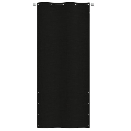 vidaXL Toldo pantalla para balcón de tela oxford negro 100x240 cm