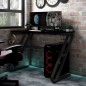 vidaXL Escritorio gaming con patas forma ZZ negro 110x60x75cm vidaXL Escritorio gaming con patas forma ZZ negro 110x60x75cm
