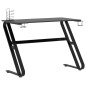 vidaXL Escritorio gaming con patas forma ZZ negro 110x60x75cm vidaXL Escritorio gaming con patas forma ZZ negro 110x60x75cm