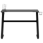 vidaXL Escritorio gaming con patas forma ZZ negro 110x60x75cm vidaXL Escritorio gaming con patas forma ZZ negro 110x60x75cm