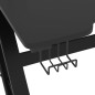 vidaXL Escritorio gaming con patas forma ZZ negro 110x60x75cm vidaXL Escritorio gaming con patas forma ZZ negro 110x60x75cm