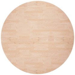 vidaXL Superficie de mesa redonda madera de roble sin tratar Ø80x2,5cm
