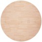 vidaXL Superficie de mesa redonda madera de roble sin tratar Ø80x2,5cm vidaXL Superficie de mesa redonda madera de roble sin tratar Ø80x2,5cm