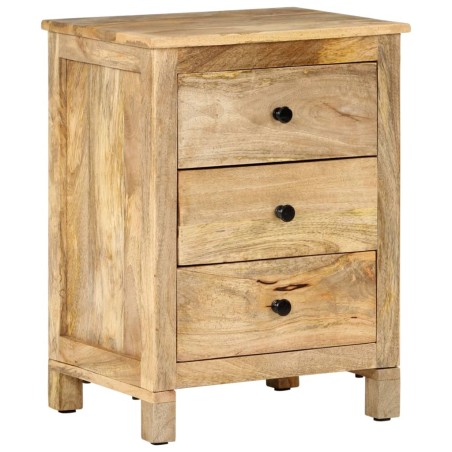 vidaXL Mesita de noche de madera maciza de mango 45x35x60 cm 
