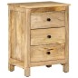 vidaXL Mesita de noche de madera maciza de mango 45x35x60 cm 