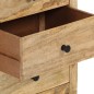 vidaXL Mesita de noche de madera maciza de mango 45x35x60 cm 