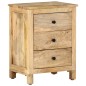 vidaXL Mesita de noche de madera maciza de mango 45x35x60 cm 