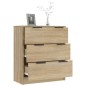 vidaXL Aparador de madera contrachapada color roble Sonoma 60x30x70 cm vidaXL Aparador de madera contrachapada color roble Sonoma 60x30x70 cm