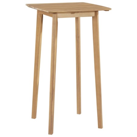 vidaXL Mesa de bar madera maciza de acacia 60x60x105 cm