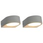 vidaXL Lámparas de pared para jardín 2 uds. redonda blanca 11 W vidaXL Lámparas de pared para jardín 2 uds. redonda blanca 11 W