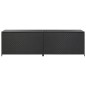 vidaXL Caja de almacenaje de jardín ratán sintético negro 200x50x60 cm vidaXL Caja de almacenaje de jardín ratán sintético negro 200x50x60 cm