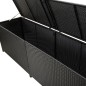 vidaXL Caja de almacenaje de jardín ratán sintético negro 200x50x60 cm vidaXL Caja de almacenaje de jardín ratán sintético negro 200x50x60 cm