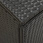 vidaXL Caja de almacenaje de jardín ratán sintético negro 200x50x60 cm vidaXL Caja de almacenaje de jardín ratán sintético negro 200x50x60 cm