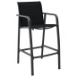 vidaXL Sillas altas de jardín 4 unidades textilene negro vidaXL Sillas altas de jardín 4 unidades textilene negro