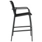 vidaXL Sillas altas de jardín 4 unidades textilene negro vidaXL Sillas altas de jardín 4 unidades textilene negro