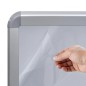 vidaXL Soporte para carteles A1 base de agua aleación de aluminio gris