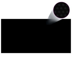 vidaXL Cubierta de piscina PE negro 450x210 cm