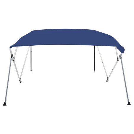 vidaXL Toldo Bimini de 4 arcos azul 243x196x137 cm