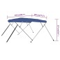 vidaXL Toldo Bimini de 4 arcos azul 243x196x137 cm vidaXL Toldo Bimini de 4 arcos azul 243x196x137 cm
