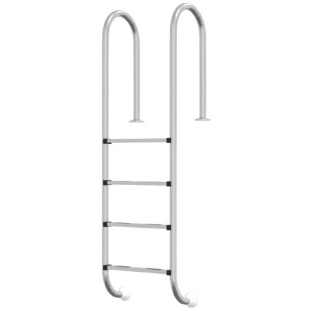 vidaXL Escalera para piscina acero inoxidable 304 54x38x184,5 cm