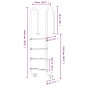 vidaXL Escalera para piscina acero inoxidable 304 54x38x184,5 cm vidaXL Escalera para piscina acero inoxidable 304 54x38x184,5 cm