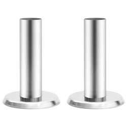 vidaXL Soportes para escalera de piscina 2 uds acero inox 304