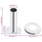 vidaXL Soportes para escalera de piscina 2 uds acero inox 304 vidaXL Soportes para escalera de piscina 2 uds acero inox 304