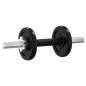 vidaXL Juego de barras y mancuernas de 30 kg hierro fundido vidaXL Juego de barras y mancuernas de 30 kg hierro fundido