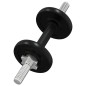 vidaXL Juego de barras y mancuernas de 30 kg hierro fundido vidaXL Juego de barras y mancuernas de 30 kg hierro fundido