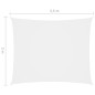 vidaXL Toldo de vela rectangular tela Oxford blanco 2x3,5 m vidaXL Toldo de vela rectangular tela Oxford blanco 2x3,5 m