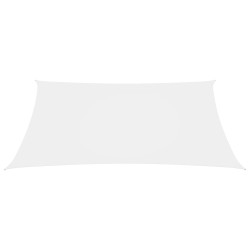 vidaXL Toldo de vela rectangular tela Oxford blanco 2,5x4,5 m