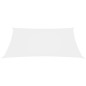 vidaXL Toldo de vela rectangular tela Oxford blanco 2,5x4,5 m