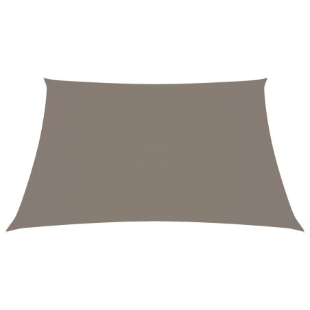 vidaXL Toldo de vela cuadrado tela Oxford gris taupe 6x6 m
