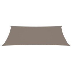 vidaXL Toldo de vela rectangular tela Oxford gris taupe 2,5x5 m