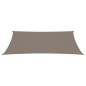 vidaXL Toldo de vela rectangular tela Oxford gris taupe 2,5x5 m vidaXL Toldo de vela rectangular tela Oxford gris taupe 2,5x5 m